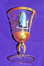Beau verre de communion ancien