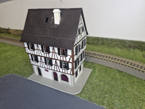Maquette immeuble colombages - maquette,