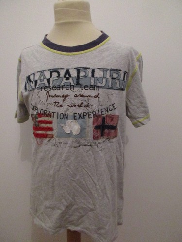Shirt napapijri gris taille - t-shirt,