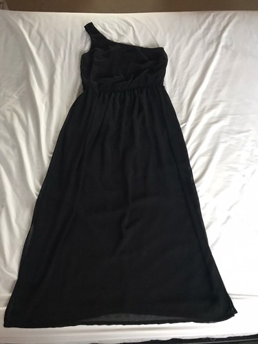 Robe noire une épaule - , femme