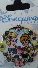 PINS DISNEY DISNEYLAND PARIS CADRE PRINCESSES ELSA & ANNA REINE DES NEIGES