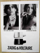 Publicité Papier - Parfums Zadig & Voltaire de 2017, S. Lammar, J. Le Tutour