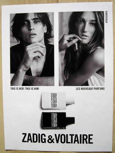 Publicité papier parfums - publicité,