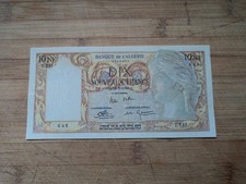 BILLET ALGERIE 10 NOUVEAUX FRANCS - 29/07/1960 -
