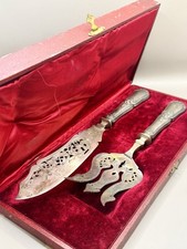 Service À Poisson En Argent Fourré Dans Son Coffret