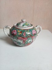 sucrier ancien en porcelaine chine hauteur 10 cm x 14 cm