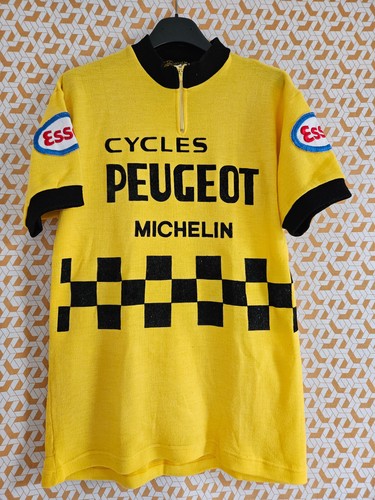 Maillot jaune cycliste - jaune, peugeot