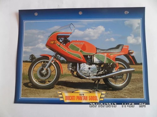 Carte fiche moto ducati pantah - moto,