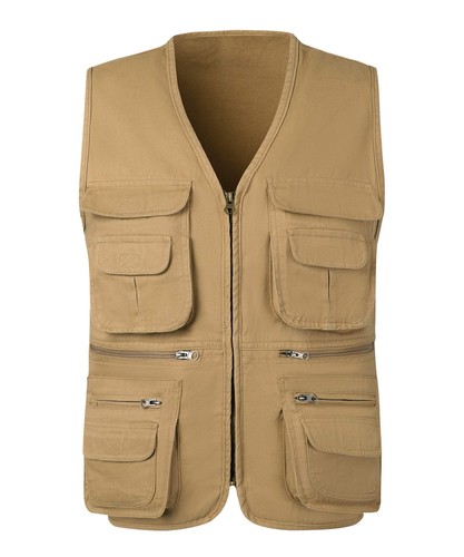 Homme gilet pêche coton - gilet,
