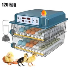 120 Egg Incubator, Automatic Egg Turning, Humidity and Temperature Control, 4