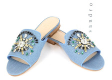 Sandro Essia Denim Chaussures