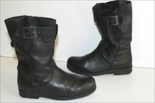 PALLADIUM  Bottines Cuir Très souple Noir Bouts Ronds T 37 TTBE