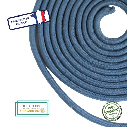 Corde tressée coton - coton, bio