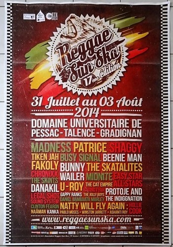 Affiche festival reggae - affiche, "