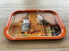Plateau métal et 2 verres à