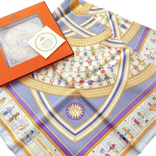 Foulard vintage soie hermes - en,