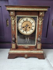 Belle Pendule de Cheminée Ancienne Style Napoléon III / Fin XIXe - Décorative 🍒