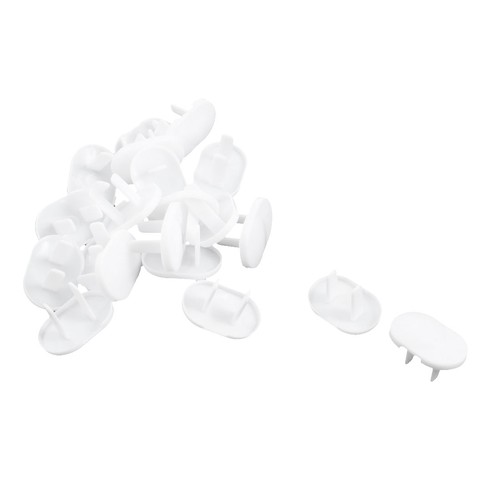 20pcs plastique blanc - blanc, 2