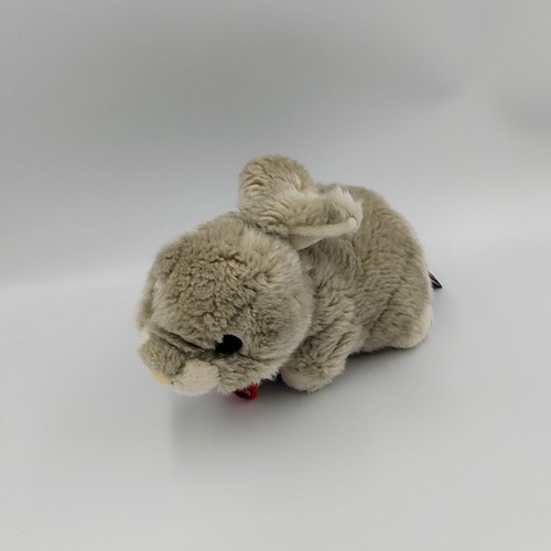 Peluche lapin gris blanc - , trudi