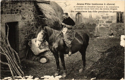 Cpa jeune fille bretonne - jeune,