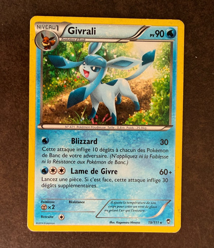 Carte pokémon givrali - carte,