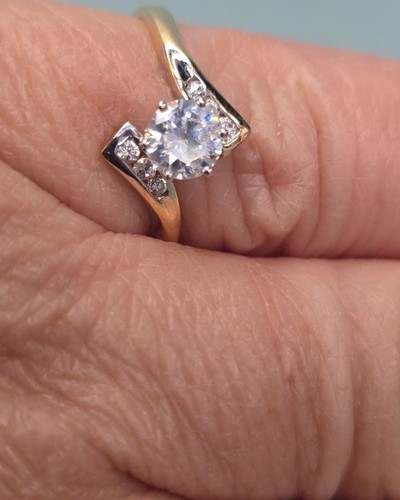 Bague jaune blanc - jaune,