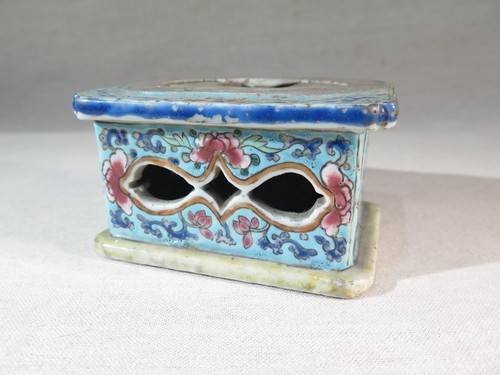Ancien socle porcelaine - ancien,
