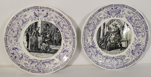 Lot anciennes assiettes - lot,