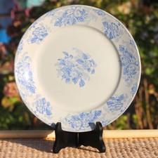 Plat grande assiette Fleurs de pommier Saint-Amand Lebacqz & Bouchart ø 28,5 cm