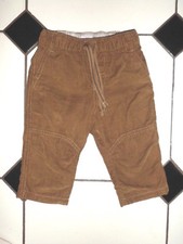 PANTALON ENFANT GARCON KAKI STYLE VELOURS MARQUE MEXX T.68CM OU 6-9 M 100% COTON