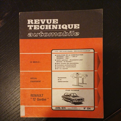 Revue technique renault - revue, 12