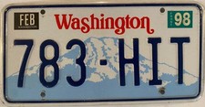 Vanity 783 HIT license plate