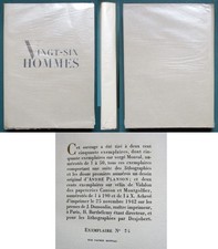 JEAN DE BARONCELLI VINGT-SIX HOMMES EDITIONS ARCHAT 1942 + SUITE ANDRÉ PLANSON E