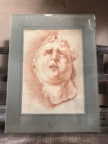 Tableau ancien dessin - dessin, sanguine