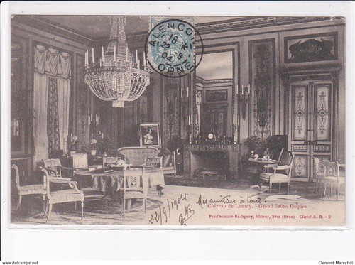 Lonray château grand salon - grand,