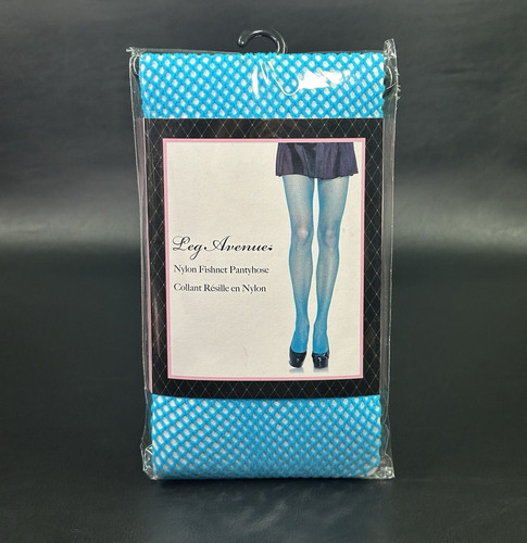 Fishnet tights neon blue - blue, one