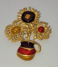 Broche Vintage Vase de