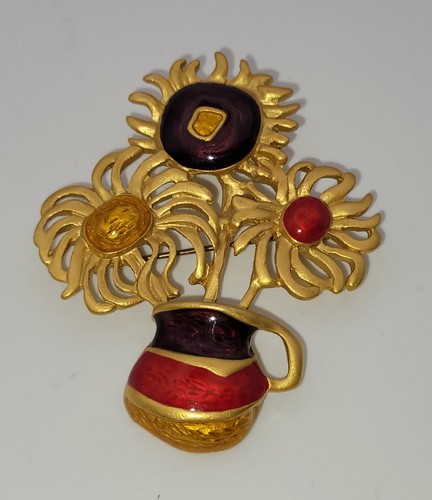 Broche vintage vase - broche,