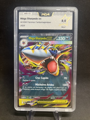 Carte pokémon méga sharpedo - pokémon, méga-sharpedo