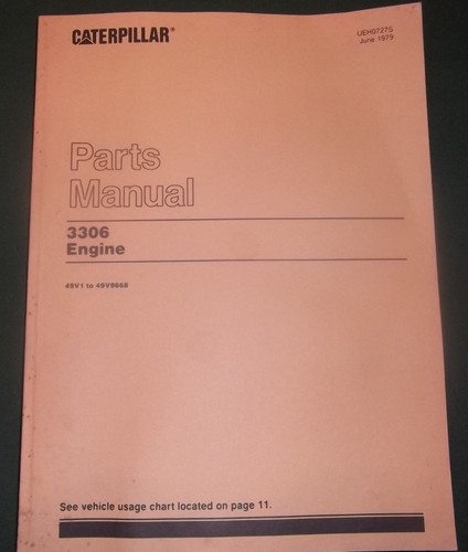 Livre pièces moteur cat - livre, de