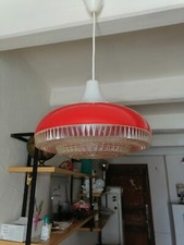 Lustre suspension space age plastique 1970 ufo 