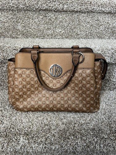 Guess brown handbag - guess,
