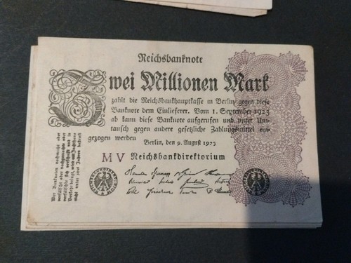 Billet allemagne 2 millionen - billet,, allemagne,