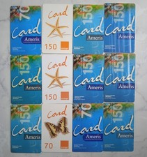 lot 12 télécartes mobicarte Caraibe différentes