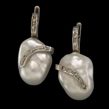 Boucles d'Oreilles en OR Blanc