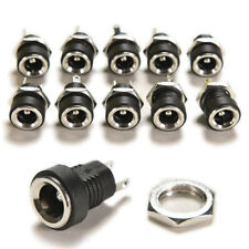 10x Alimentation Femelle DC Power Jack Socket Mount Panel Connecteur 5.5x2.1mm
