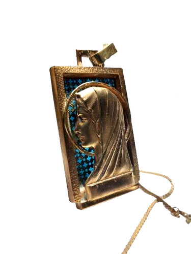 Pendentif bronze doré - en,