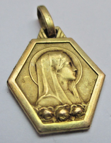 Ancien pendentif plaqué - , or