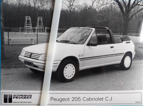 Photo presse peugeot 205 - photo,