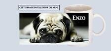 mug tasse céramique chien carlin avec prénom au choix réf 279